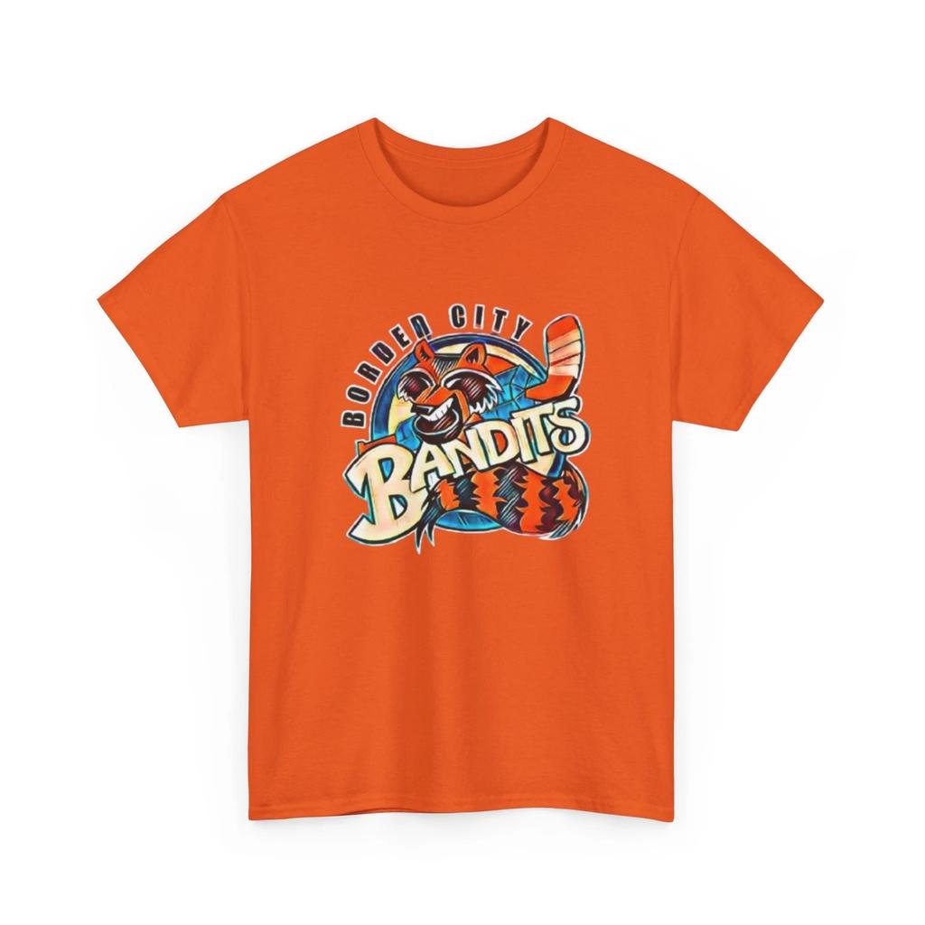 Border City Bandits Defunct Hockey Printed T Shirt Vintage Sports Collectible