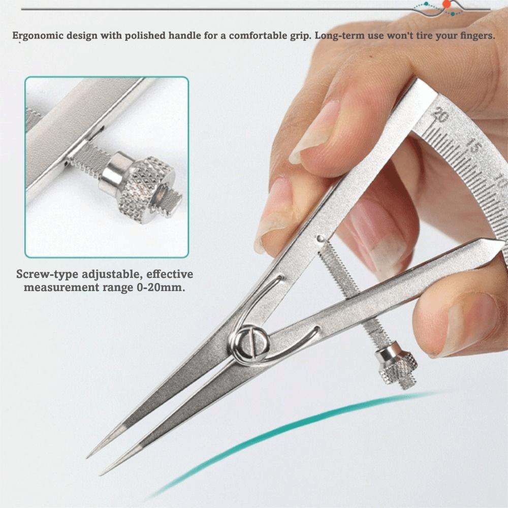 Screw Adjustment Eyelid Caliper Sterilizable Surgical Caliper Ophthalmic Caliper  Surgical Tool