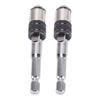 2pcs 1/4 Inch Hex Hex Bit Socket Adapter Rapid Switching Impact Driver Adapter  For Impact Drills