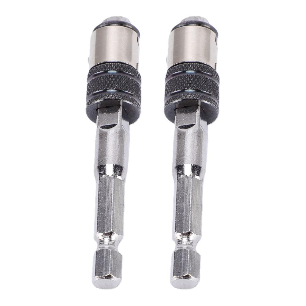 2pcs 1/4 Inch Hex Hex Bit Socket Adapter Rapid Switching Impact Driver Adapter For Impact Drills