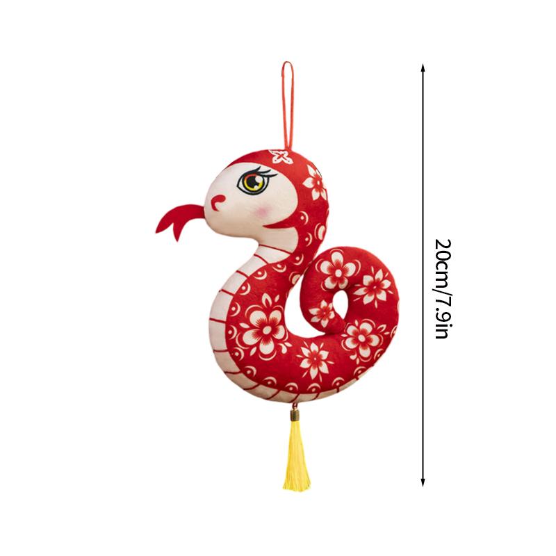 Red Chinese Knots with Tassels Good Fortune Tree Ornaments 2025 Year of Snake Lunar Year Hanging Pendants Spring Festival Decor