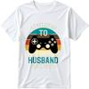 Vintage Short Sleeve Shirt Breathable Women Oneck t shirt Vintage Leveled Up To Husband Est 2021 Everyday Teenagers Tee shirt