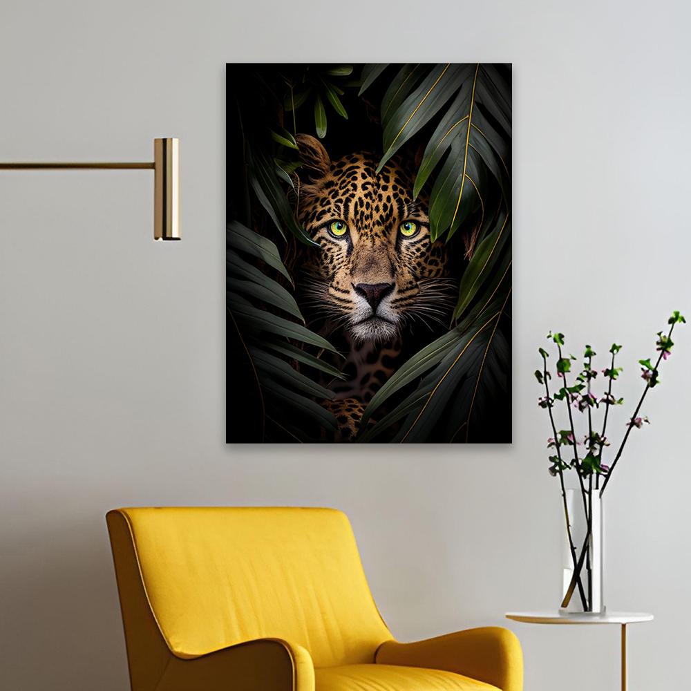 Dunkel Bunt Cool Schimpansen Poster Dekor Tier Rauchen Kunst Gotische Drucke Bär Leinwandbild Modern Schlafzimmer Büro Dekor