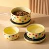Ceramic Pet Heated Water Bowl Intelligent Temperature Adjustable Anti-dry Burning Self-Heating Water Bowl Non-slip Cartoon