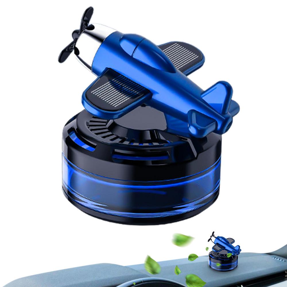 Solar Powered Car Aromatherapy Rotating Aircraft Design Car Scents Diffuser Aesthetic Solar Powered Car Aromatherapy Car