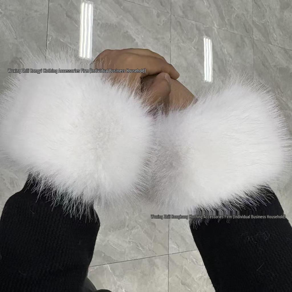 Detachable Imitation Fox Fur Cuffs - Universal Sleevelets for Overcoats & Cheongsams - New Chinese Style, All Colors