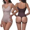 Plus Size Strapless Bodysuit for Women Thong-Style Buttock-Lifting, Tummy-Tucking, Waist-Cinching High-Stretch Shaping Underwear Crotchless Design