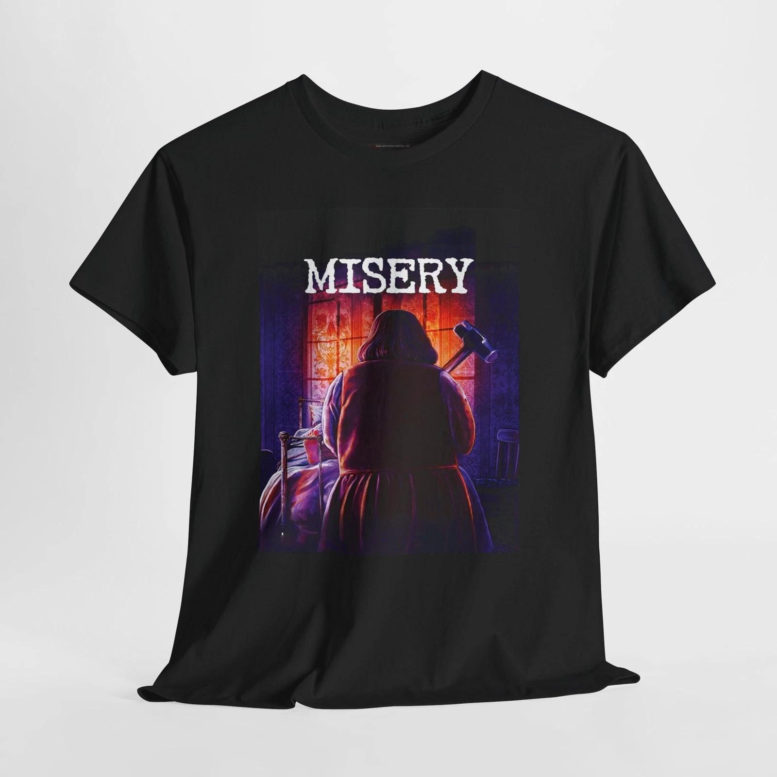 Misery 1990 Retro Movie Poster Horror Unisex Graphic T-Shirt 2XL