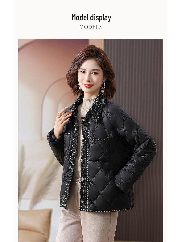 Mid-Aged Women's Short Cotton-Padded Jacket - New Autumn/Winter Style