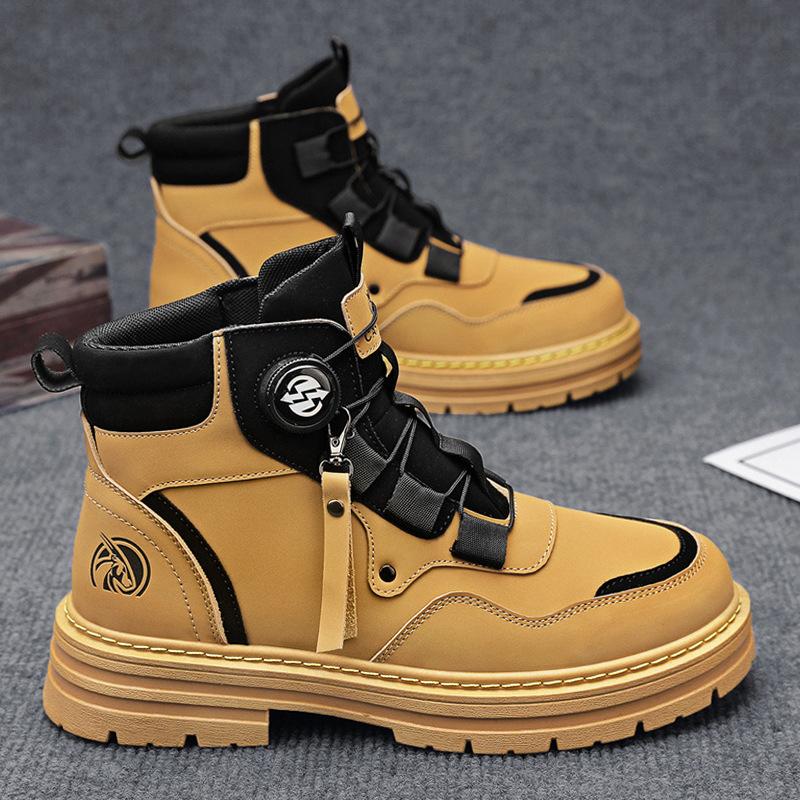 Martin boots winter new wear-resistant boots British casual shoes rhubarb boots 38