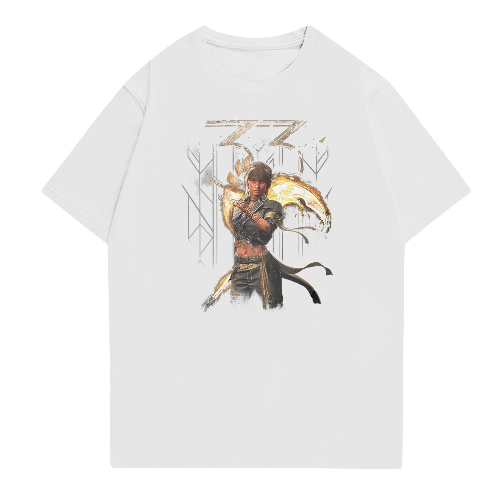 

Модные топы Aldult с круглым вырезом и коротким рукавом для работы, принтованные топы для лета XL белый