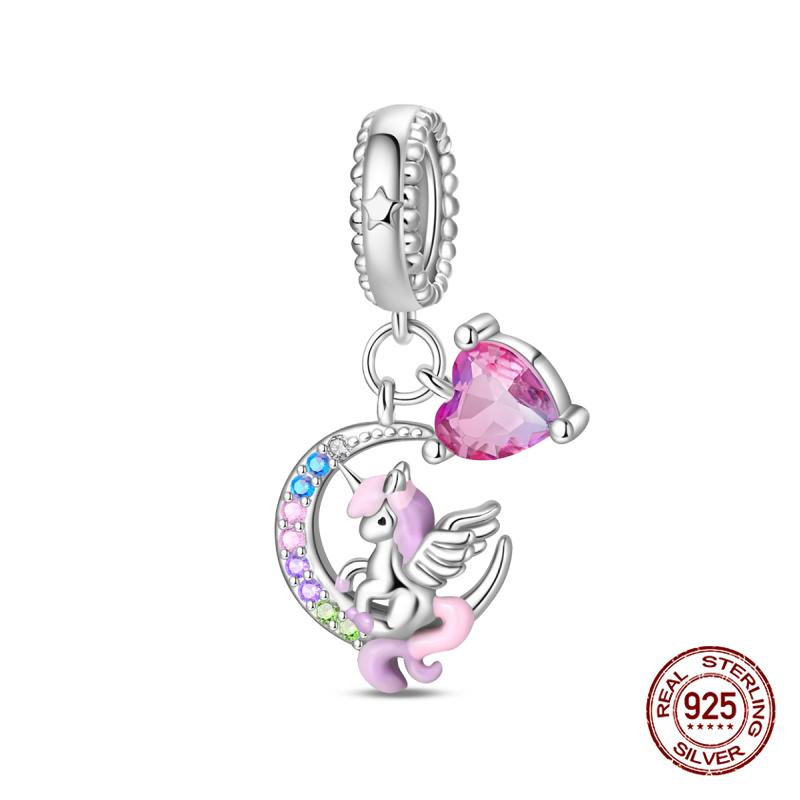 Original Charms Copper Summer Coconut Grove Holiday Charm Fits 3Mm Original Bracelet For Women Diy Jewelry Gifts New In