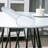 Transparent Dining Table Mat Thickened Visible Round Table Protector Oilproof Non-Slip Heat Resistant Waterproof Table Pad for Coffee Table