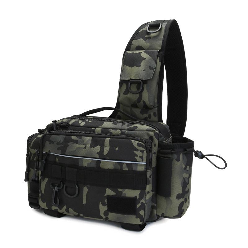 Multifunctional Fishing Waist & Crossbody Bag with Large Capacity for Rods and Tackle
