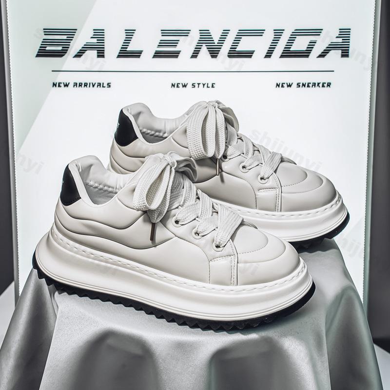 Fashion 2025 New Spring Men's Thick Soled Height Increasing Shoes Casual Sports Breathable Comfortable Fashion Trend Platform sneakers