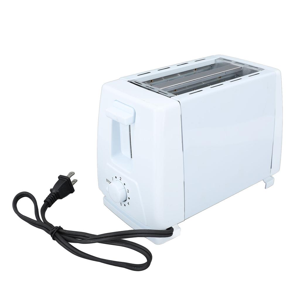 2 Scheiben Toaster Maschine Edelstahl Brotröster mit 6 Temperatureinstellungen für Waffel Bagel
