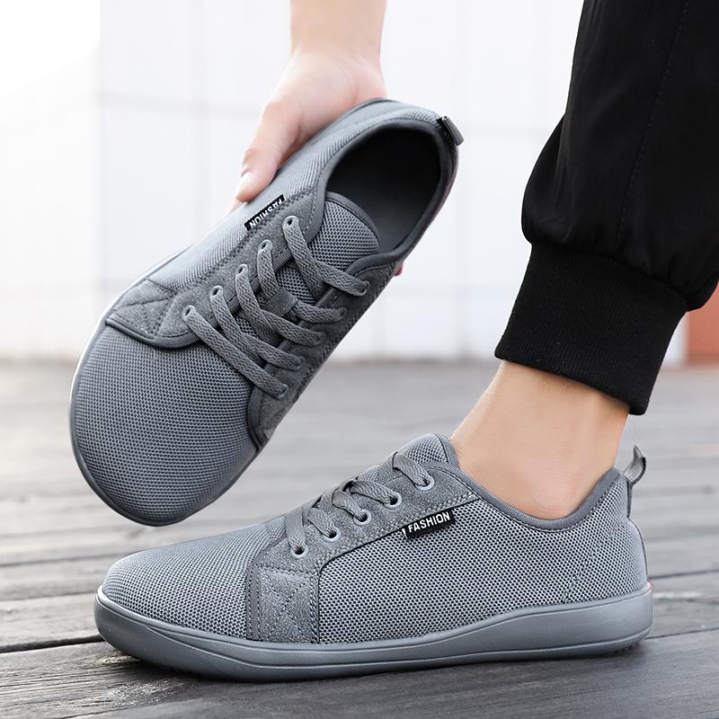 Fashion Large Size Breathable Mesh Shoes Men's Women's New Sneakers Wide Barefoot Shoes Flat Casual Shoes Soft