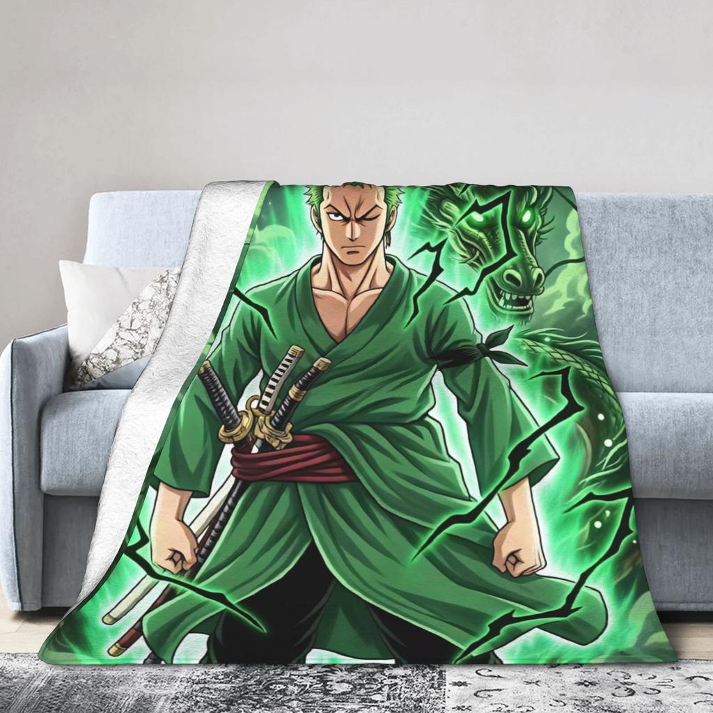 Zoros Vintage Tattoo Ornament Art Flannel Blanket Autumn Warm Throw Blanket for Kids Living Room Comfortable Sofa Bed Cover