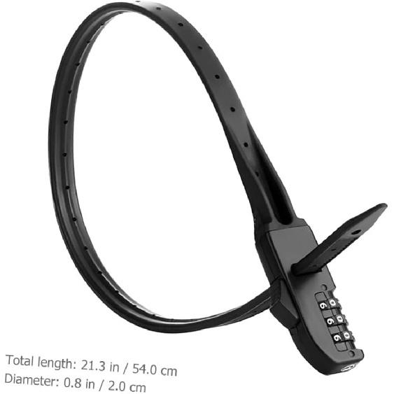 Кабельная стяжка Кодовый замок Металлический замок для велосипеда Замок для велосипеда — фото 4