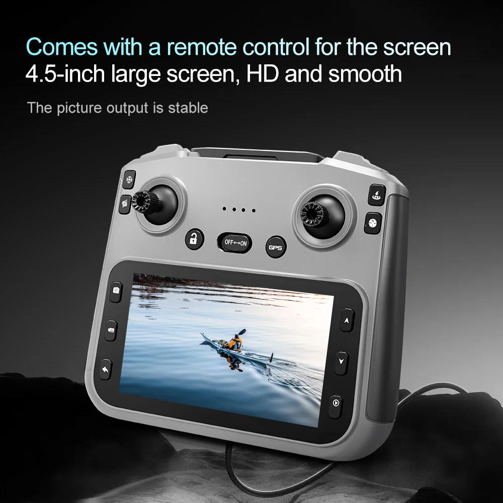 2026 New Upgraded V168 Pro Max GPS LCD Screen Ccontrol 8K HD Dual Cameras Remote WIFI FPV Remote Control Portable Obstacle Avoidance Drone