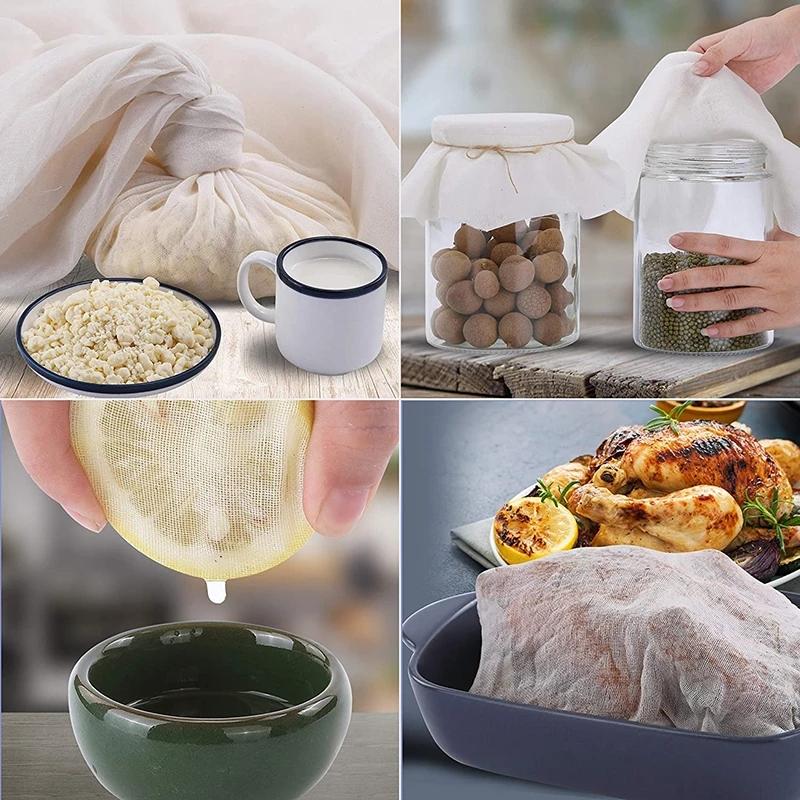 1pcs Cotton Gauze Muslin Cheesecloth Fabric Butter Cheese Wrap Cloth DIY Soy Pressing Mold Kitchen Gadget Baking Ferment Pastry 1