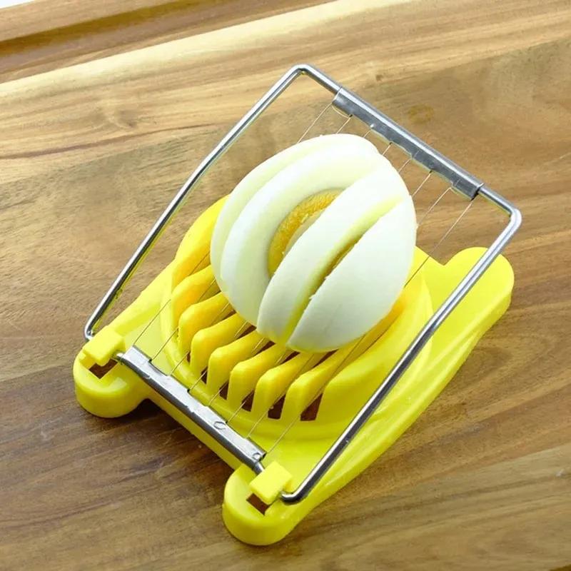 Multifunction High Quality Kitchen Cut Egg Slicer Sectioner Cutter Mold Flower Edges New Egg Shaper Kitchen Accessories 3 Colors