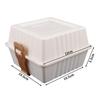 Lunch Box Sandwich Bento Box Sandwich Containers With Sturdy Strap Portable Burger Food Storage Case For Picnics School Outdoor