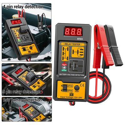 Automotive Diagnostic Tool Car Battery Detector Relay Testing Tool
