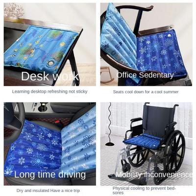 New Summer Cool Car Seat Ice Pad Body Cooling Water-injected Butt Pad Car Seat Cushion To Relieve The Discomfort Of Sitting Long