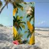 Retro Tropical Beach & Surfing Beach Towel,Soft Quick-Drying, Perfect For Portable Outdoor Travel, Camping And Summer Beach