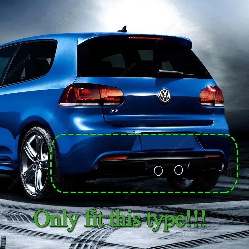 Für VW Golf 6 MK6 R R20 2008-2013 Heckstoßstange Diffusor Heckspoiler Seitenflaps Schutz Lippe Glanzschwarz Bodykits Tuning
