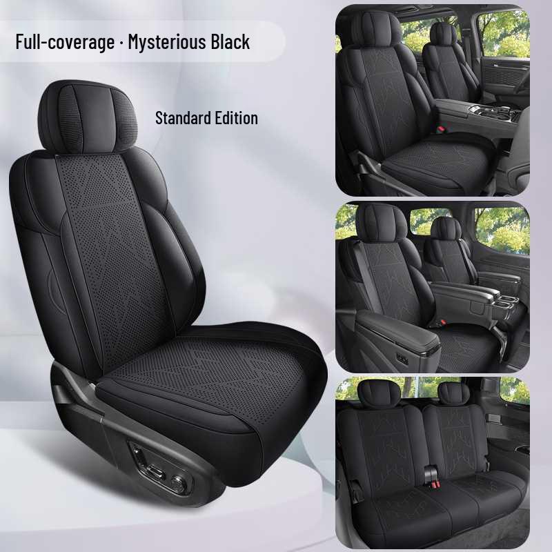 25 JiKe 009 All-Season Suede Car Seat Cushion with Full Coverage Ventilation for Sixth and Seventh Seats