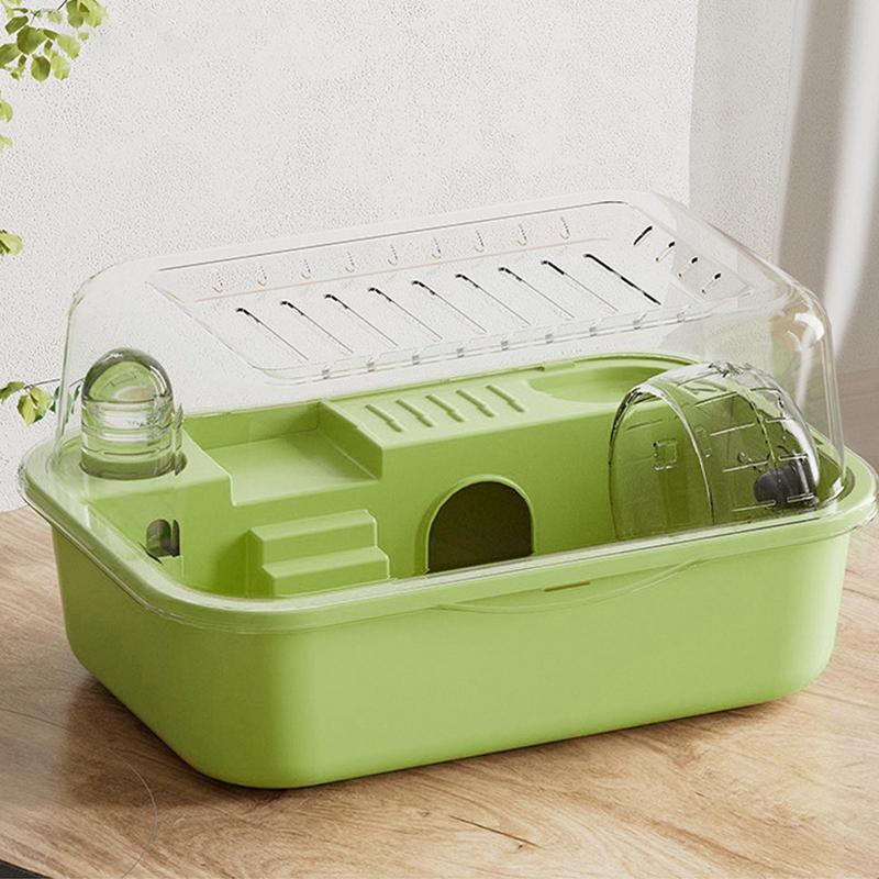 Stor Hamsterbur Dubbelskikts Hamsterbur Tyst Löpande Hjul Medföljer Smådjur För Chinchilla Kanin Gerbil Ekorre