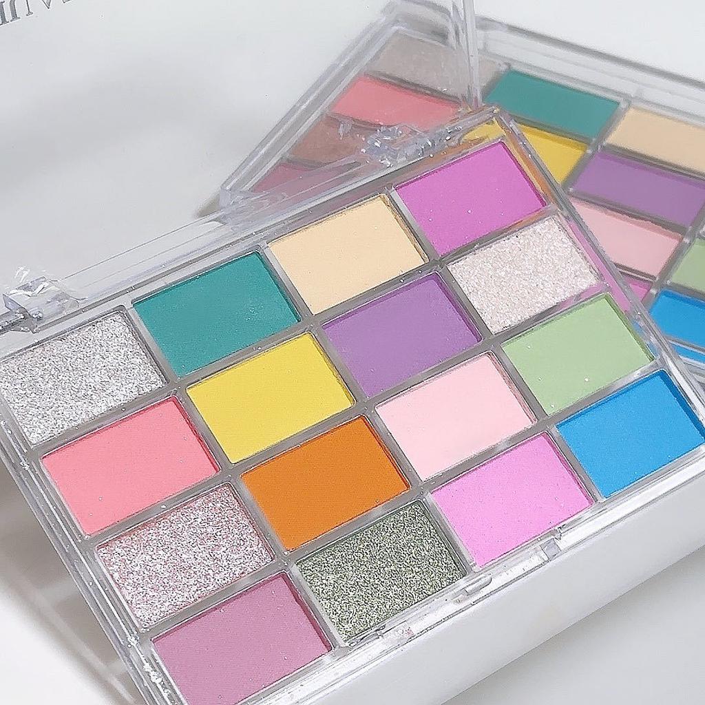 Pink Peach Pearly Matte Eyeshadow Palette Glitter Eye Shadow Pigment Waterproof Lasting Korean Cosmetics Earth Colors 16 Colors