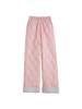 Women's Blue Northeast Fleece-lined Wide-leg Cotton Pants for Autumn/Winter - Windproof, Coldproof Ski Wear
