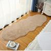 Plush Soft Fur Carpet Imitation Rabbit Hair Bedside Anti -Skid Mat White Bedroom Floor Decor Living Room Sofa Area Irregular Rugs 