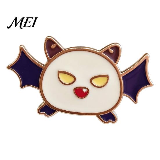 Ghost Enamel Pin Spooky Halloween Brooch Pin, Pumpkin Skull Haunted House Decorative Accessory for Sweaters Coats Bags Hats Scratch-resistant