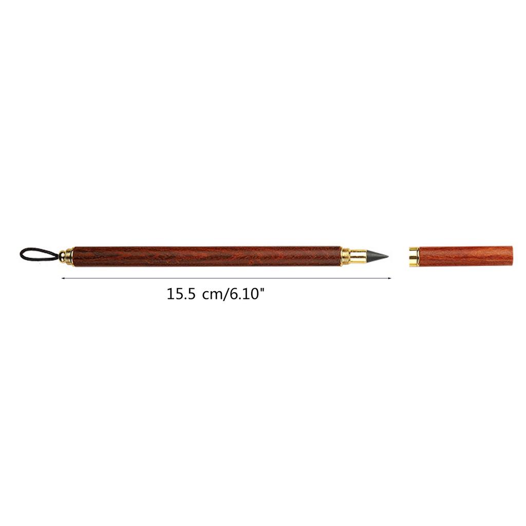 Wooden Everlasting Pen No Sharpening Sketch Pen Write Smoothly for Writing