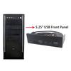 Fast Speed USB3.2 Gen1 Optical Drive Bay Panel Featuring Double Type C And 3.5mm Auditory Port for Desktop 5.25inch Bay