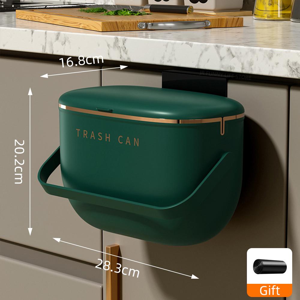 

Настенное мусорное ведро с ручкой на крышке, антизапаховая подвесная корзина для подгузников, аксессуары для ванной комнаты, 8 л, 12 л