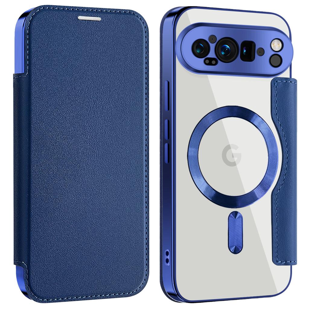 For Google Pixel 9 Pro XL Magnetic Case RFID Blocking Leather Phone Cover