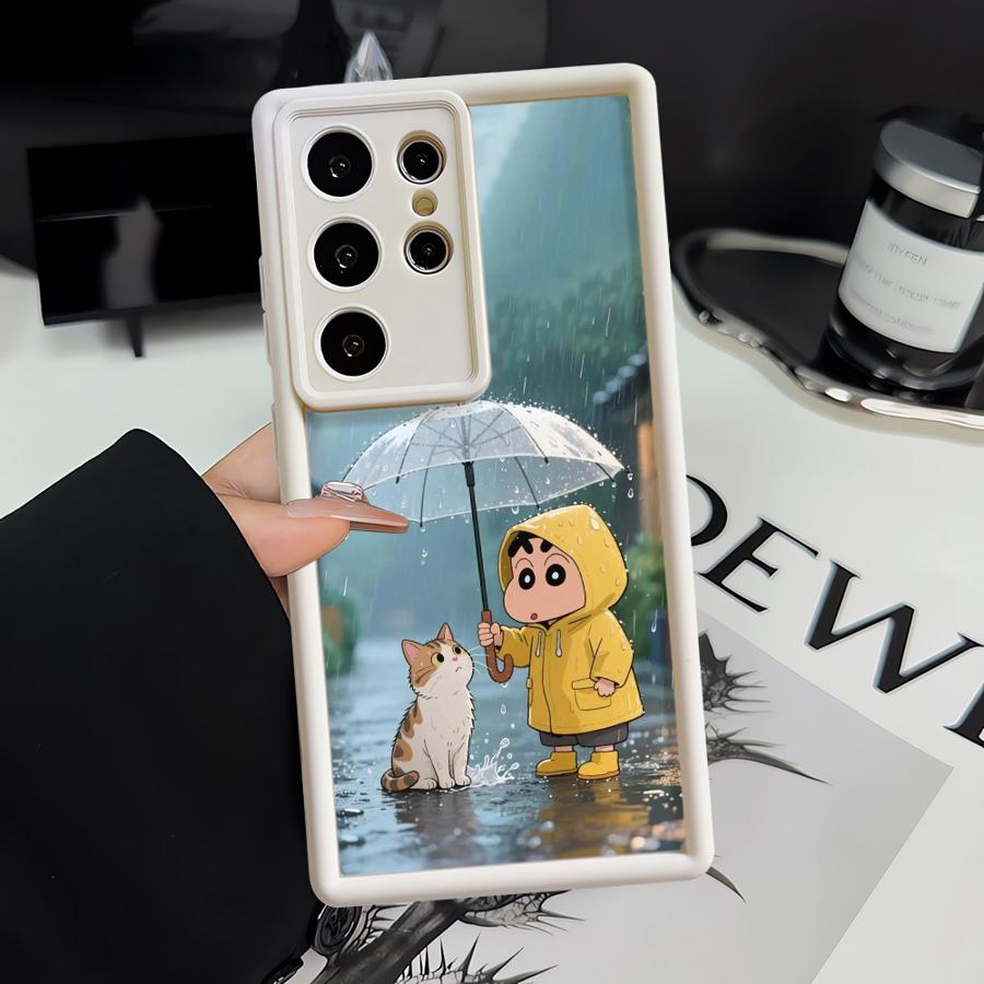 Phone Cover Case for Samsung Galaxy S26 Ultra S24 Plus S23 FE S20FE S21 S22 S25 Edge S24Ultra S25 Cool Cra-Yons Cute ShinS