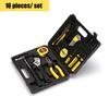 16 Pieces Car Repair Tools Set Ratchet Spanner Screwdriver Outdoor Carrying Metal Automobile Repairing Plier Accessories