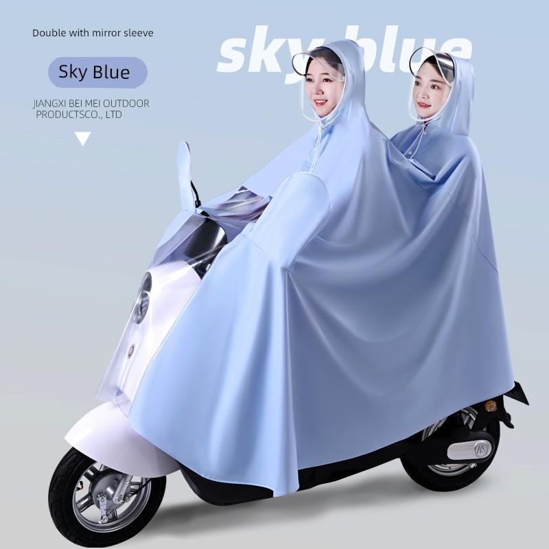 2025 New Model Tailg Electric Scooter First Love Style Long Full-Body Raincoat for Heavy Rain, Enlarged Special Design for Women and Men