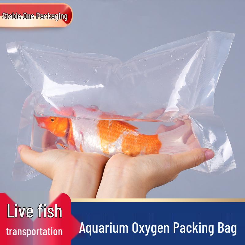 

Кислородный пакет для транспортировки аквариумных рыб для живой рыбы и морепродуктов 13*22cm, 16 silk