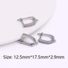 Earring Making Supplies 18K Gold Plated Inlaid Zircon Earring Hooks With Open Jump Ring,DIY Jewelry Accessories Wholesale