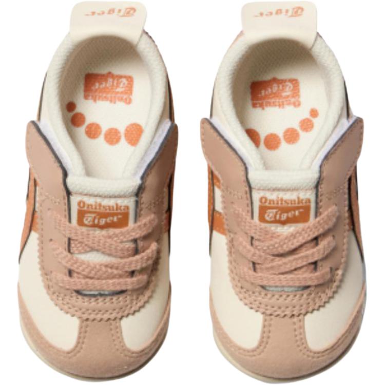 ONITSUKA TIGER Mexico 66 Comfortable Versatile Low-Top Walking Shoes Baby Sneaker Beige Orange 1184A074-205