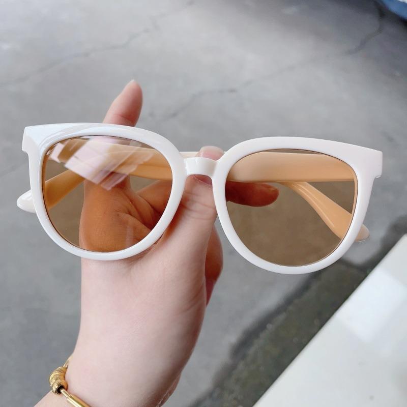 Milk Coffee Couple Sunglasses Sunscreen UV Protection Advanced Sense Red Bean Sunglasses