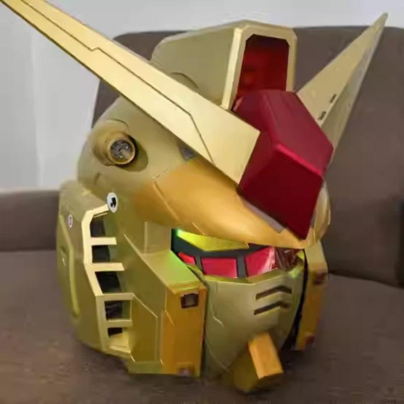 New Rx78 Yuanzu Comic Exhibition Cosplay Helmet Action Figures Wearable Luminous Version Fashion Toys Birthday Gifts Collectible