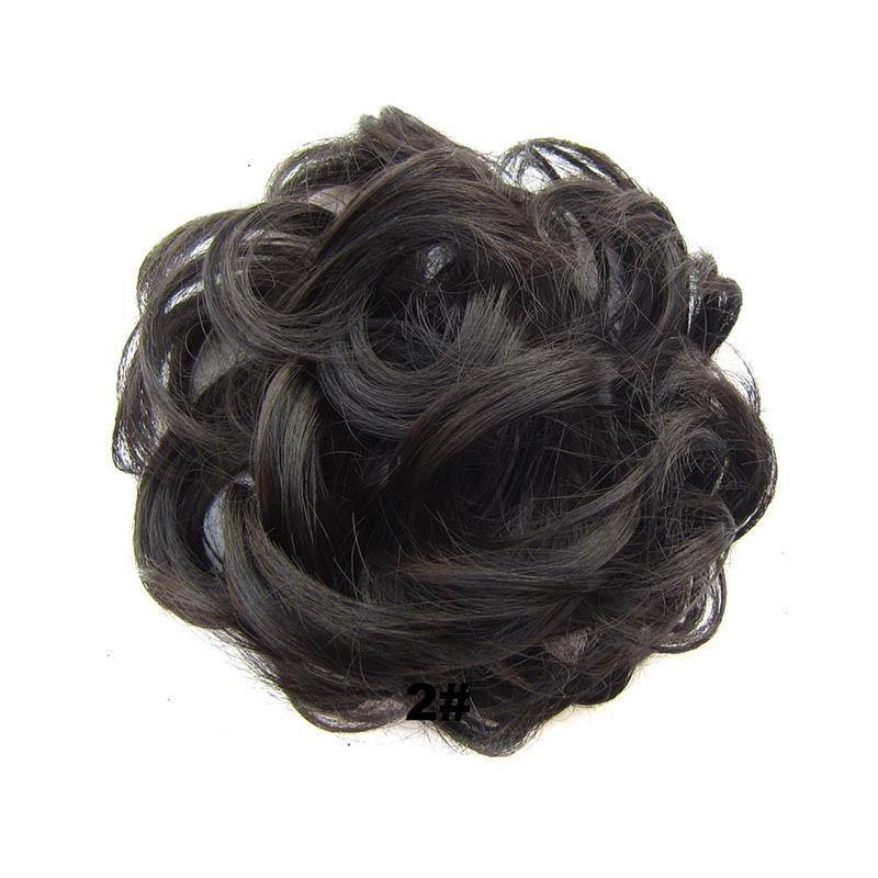 Elastic Wave Curly Synthetic Hairpieces Wrap For Hair Bun Buy At A